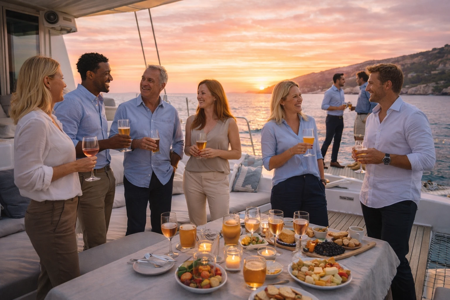 After Work en catamaran sur la Côte d’Azur