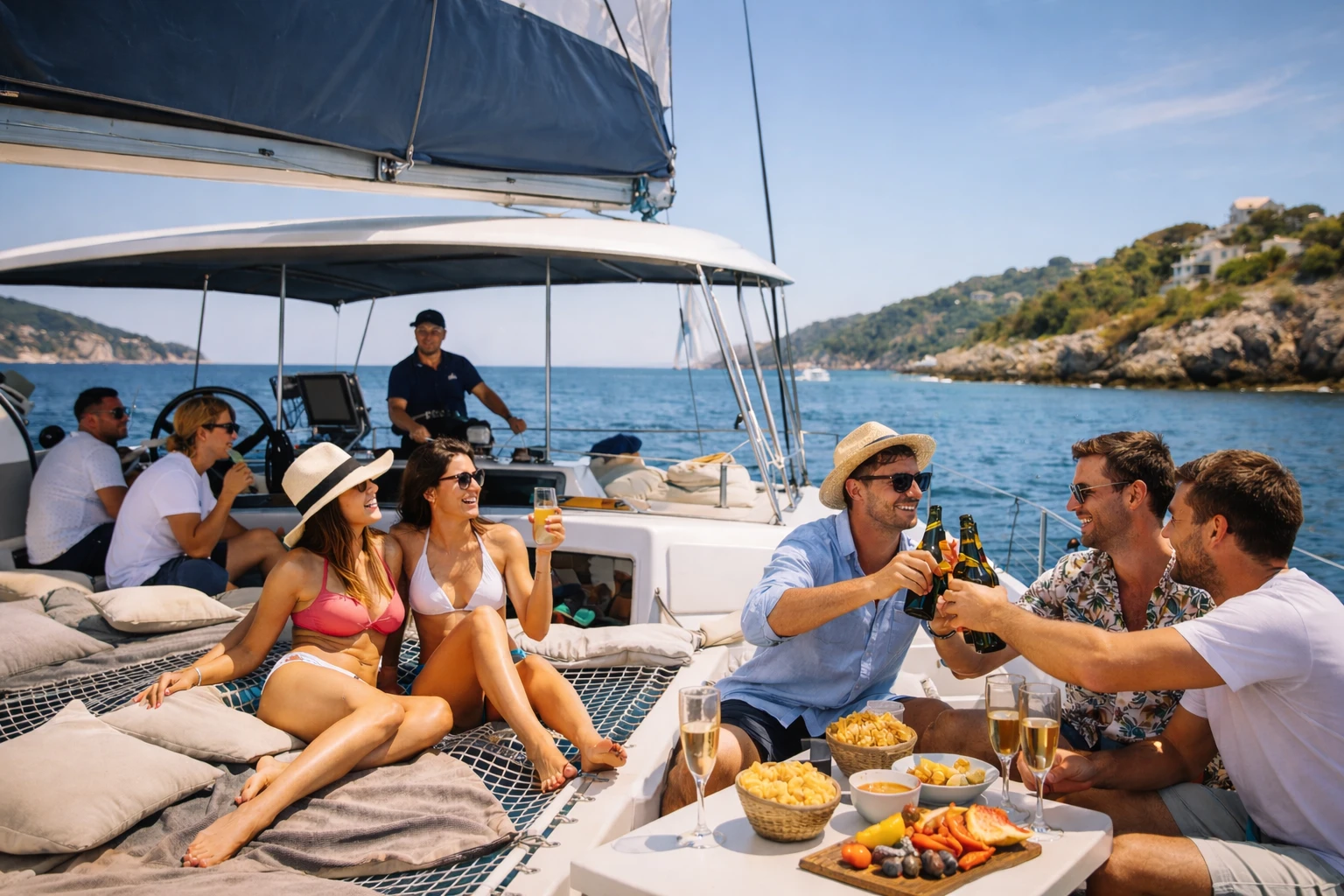 EVJF : EVG en catamaran sur la Côte d’Azur