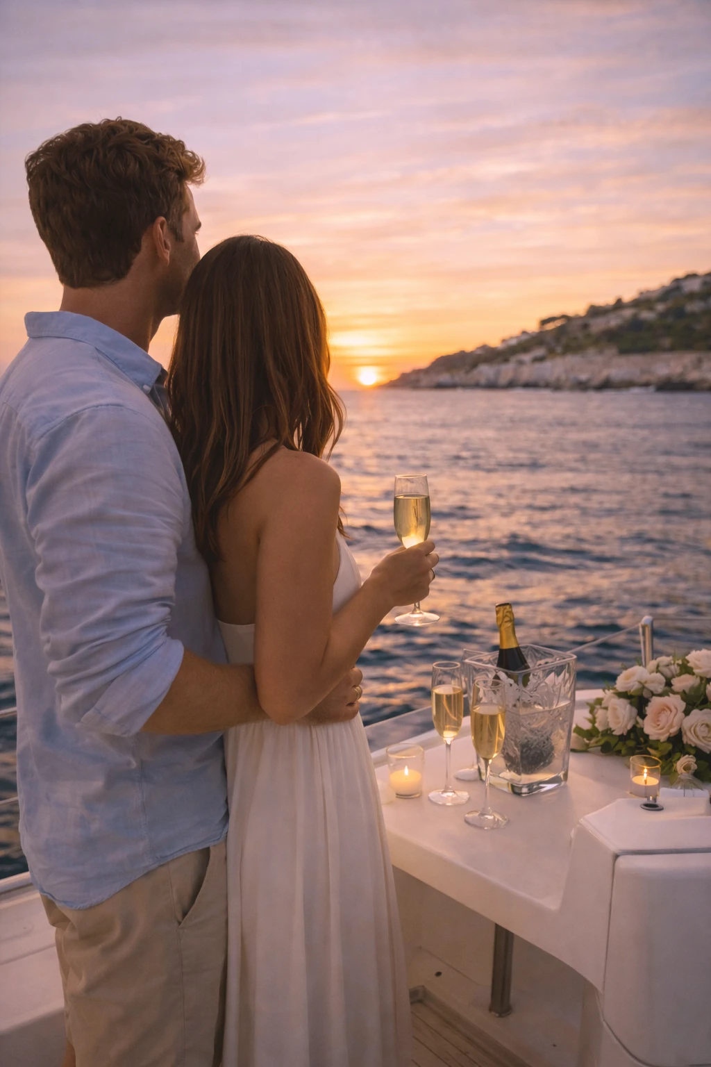 Sunrise Catamaran une demande en mariage en mer en toute sérénité