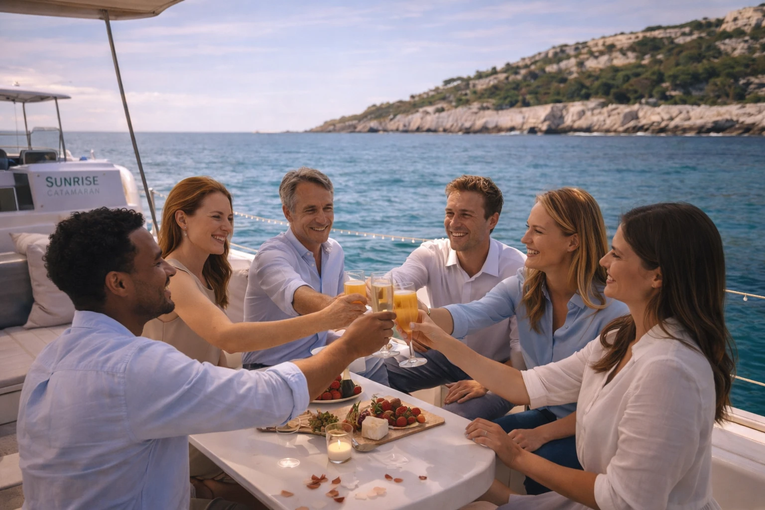 team building catamaran